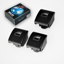 İdeal Otomotiv Bmw E46 2002-2005 Cam Açma Düğmesi Kapağı Ön Sağ + Arka Sağ + Arka Sol Uyumlu