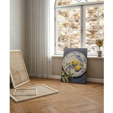 Pegziz Limonlar Modern Sanatsal Kanvas Tablo - Salon Oturma Odası Mutfak Ofis Için Duvar Dekoru