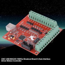 Mermak Cnc 4 Eksen Cnc USB Mach3 Kontrol Kartı Red