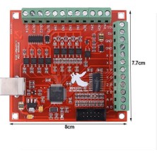 Mermak Cnc 4 Eksen Cnc USB Mach3 Kontrol Kartı Red