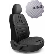 Trobus Renault Clio 4 Sport Tourer Station Wagon 2013 Aracınıza Uyumlu Koltuk Kılıfı Luxe Serisi Siyah