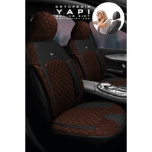 Trobus Ford Fiesta Hachback 2003-2008 Aracınıza Uyumlu Koltuk Kılıfı Jakar Deri Taba