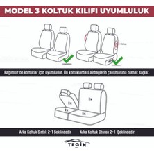 Trobus Volkswagen Passat B-8 Tridline Sedan 2015-2020 Aracınıza Uyumlu Ticari Siyah Kırmızı Efes Konfor Ser
