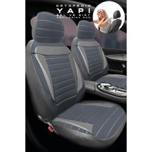 Trobus Audi A-3 Hatchback / Tek Kapi 2003 - 2011 Aracınıza Uyumlu Koltuk Kılıfı Tay Tüyü Füme