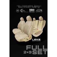 Trobus Toyota Auris Hatchback 2008-2012 Aracınıza Uyumlu Koltuk Kılıfı Jakar Deri Bej