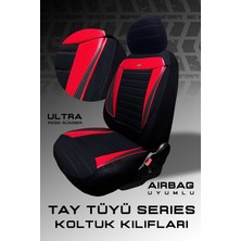 Trobus Wolkswagen Golf - 7 Tridline Hatchback 2013-2020 Aracınıza Uyumlu Koltuk Kılıfı Tay Tüyü Siyah