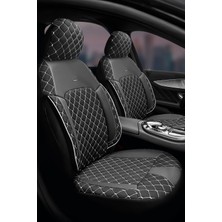 Tegin Efes Konfor Serisi Baklava Desenli Kumaş Deri Detay Koltuk Kılıfı Takımı Oturak 2 1 Sırt Dayama 2 1