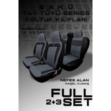 Trobus Mercedes E-250 Sedan 2013 Aracınıza Uyumlu Koltuk Kılıfı Tay Tüyü Füme Syh