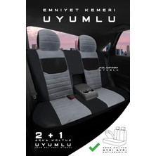 Trobus Mercedes E-250 Sedan 2013 Aracınıza Uyumlu Koltuk Kılıfı Tay Tüyü Füme Syh