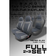 Trobus Wolkswagen Golf - 6 Conforline-Hidline Hatchback Aracınıza Uyumlu Koltuk Kılıfı Tay Tüyü Füme