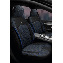 Tegin Efes Konfor Serisi Baklava Desenli Kumaş Deri Detay Koltuk Kılıfı Takımı Oturak 2 1 Sırt Dayama 2 1