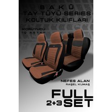 Trobus Nissan Quasqai Suv 2007-2013 Aracınıza Uyumlu Koltuk Kılıfı Tay Tüyü Taba