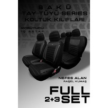 Trobus Fiat 500X Suv 2015 Aracınıza Uyumlu Koltuk Kılıfı Tay Tüyü Siyah
