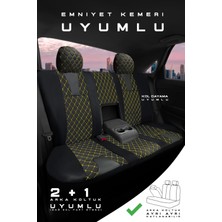 Trobus Ford Courier Hususi Hafif Ticari 2014 Aracınıza Uyumlu Ticari Siyah Sarı Efes Konfor Serisi