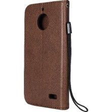 Mays Boutique Motorola Moto E4 Için Kart Yuvası ile Flip Case Iş Cüzdan Telefon Kılıfı (Yurt Dışından)