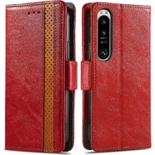 Mays Boutique Sony Xperia 1 Iv Çoklu Kart Yuvası Çok Renkli Iş Cüzdanı Için Flip Case (Yurt Dışından)