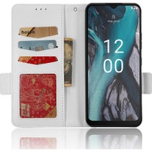 Mays Boutique Nokia C22 Cüzdan Kart Yuvaları Için Kılıf Tutucu Yan Toka Manyetik Pu Deri (Yurt Dışından)