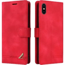 Mays Boutique Iphone Xr Için Flip Case Cüzdan Kapak Darbeye Deri Kılıf Basit (Yurt Dışından)