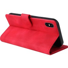 Mays Boutique Iphone Xr Için Flip Case Cüzdan Kapak Darbeye Deri Kılıf Basit (Yurt Dışından)