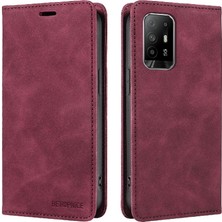 Mays Boutique Oppo A95 5g Pu Deri Koruyucu Manyetik Folyo Cüzdan Için Kılıf (Yurt Dışından)