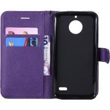 Mays Boutique Motorola Moto E4 Için Kart Yuvası ile Flip Case Iş Cüzdan Telefon Kılıfı (Yurt Dışından)