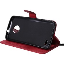 Mays Boutique Motorola Moto E4 Için Kart Yuvası ile Flip Case Iş Cüzdan Telefon Kılıfı (Yurt Dışından)