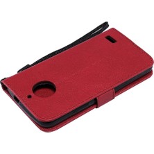 Mays Boutique Motorola Moto E4 Için Kart Yuvası ile Flip Case Iş Cüzdan Telefon Kılıfı (Yurt Dışından)