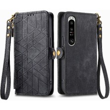 Mays Boutique Sony Xperia 1 Iv Flip Kapak Için Flip Case Basit Iş Cüzdan Deri (Yurt Dışından)