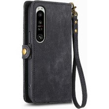 Mays Boutique Sony Xperia 1 Iv Flip Kapak Için Flip Case Basit Iş Cüzdan Deri (Yurt Dışından)