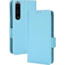 Mays Boutique Sony Xperia 1 Iv Için Kılıf Manyetik Cüzdan Kart Yuvaları Tutucu Yan Toka Pu (Yurt Dışından)