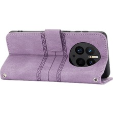 Mays Boutique Huawei Mate 50 Pro Için Flip Case Manyetik Kapatma Pu Deri Cüzdan Kılıf (Yurt Dışından)