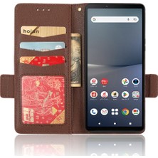 Mays Boutique Sony Xperia 10 V Pu Deri Manyetik Cüzdan Kart Yuvaları Tutucu Için Kılıf (Yurt Dışından)