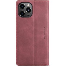 Mays Boutique Iphone 13 Için Flip Case Pro Flip Folio Kitap Kılıf Kart Yuvası Kickstand Pu (Yurt Dışından)