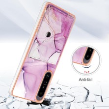 Mays Boutique Sony Xperia 1 Iv Mermer Yumuşak Tpu Tampon Ince Cüzdan Kart Yuvaları Için Kılıf (Yurt Dışından)