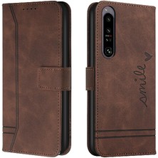 Mays Boutique Sony Xperia 1 Iv Için Telefon Kılıfı Manyetik Kapatma Flip Folio Cüzdan Kart Pu (Yurt Dışından)