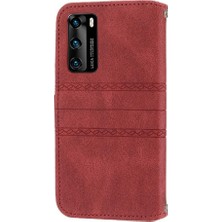 Mays Boutique Huawei P40 Pu Deri Manyetik Kapatma Cüzdan Kılıf Için Flip Case (Yurt Dışından)