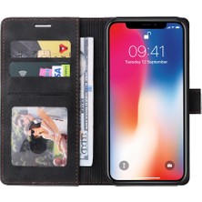 Mays Boutique Iphone Xr Için Flip Case Cüzdan Kapak Darbeye Deri Kılıf Basit (Yurt Dışından)