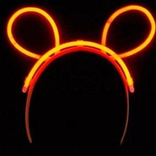 Pandoli Glow Neon Işıklı Parti Tacı Turuncu Renk 1 Adet Retro