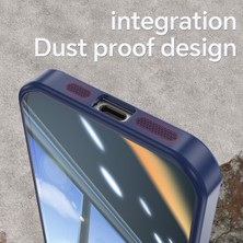 Forestl Digital iPhone 12 Pro Max Için Kamera Koruma Metal Düğmeler Tpu+Akrilik Damlamaya Dayanıklı Telefon Kapağı-Koyu Mavi (Yurt Dışından)