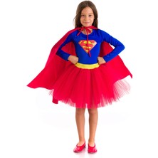 Tameris Kostüm Supergirl Kostümü Uzun Kollu