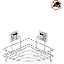 Eym Tekno Tel EF-250 Yapışkanlı Tek Katlı Köşelik Banyo Rafı Krom