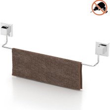 Eym Tekno Tel EF-260 Yapışkanlı Banyo Uzun Havluluk Krom