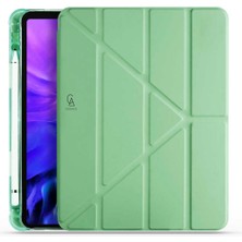 Coolacs Apple iPad Air 11 Inç (A2902-A2903-A2904) 2024 Uyumlu Kılıf 3 Farklı Stand Kalemlikli Tablet Kılıfı