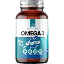 Naturagen 1200 mg Omega 3 Fish Oil Balık Yağı 60 Yumuşak Kapsül