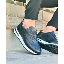 BLACK LAYB 0639 HAKİKİ DERİ ERKEK SNEAKER SİYAH