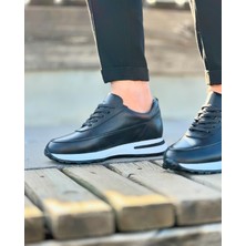 BLACK LAYB 0639 HAKİKİ DERİ ERKEK SNEAKER SİYAH
