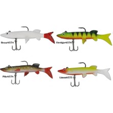 Powerex Realistic Pike Turna Silikon Yapay Yem Kendinden Zokalı 10CM. 18GR.