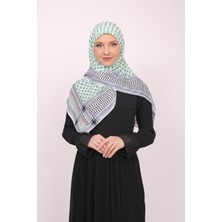 Zaytoon Filistin Eşarp Kefiye Filistin Bayrak Renkli Kareli Kadın Eşarp S100003