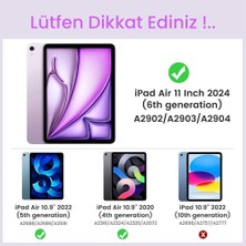 Z-Mobile iPad Air 11" 6. Nesil M2 2024 Uyumlu Kılıf Simplism 360 Dönen Yatay Dikey Standlı Kalemlikli