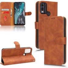 Mays Shop Kart ile Nokia C22 Tam Koruma Deri Folio Flip Case Için Kılıf (Yurt Dışından)